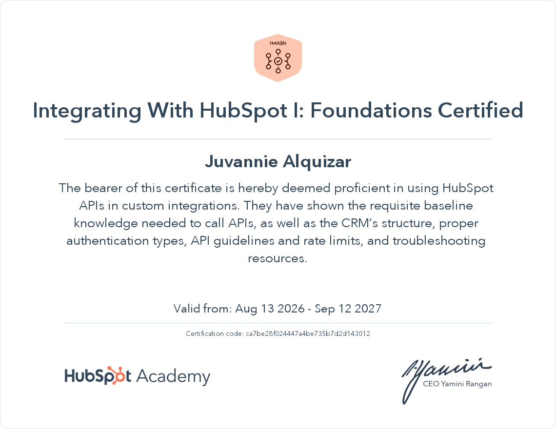 integrations-cert
